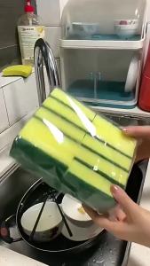 50PCS Dishwashing Soft Sponge Cleaner Pot Rust Removal Brush Treatment Kit Home Cleaning Brush Hogar Cocina Sponge