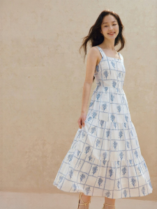 INMAN | Resort Embroidered Cotton Dress