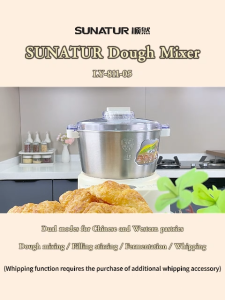 [Timed Fermentation] SUNATUR 5L/7L Electric Dough Mixer 200W-250W DC Motor Stainless Steel Bowl Knead Stir Whisk Ready Stock Philippines 1 Year Warranty