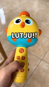 FUNToy Mikrofon Nyanyi Anak Bluetooth Wireless dengan Speaker Mainan Karaoke Anak Perempuan