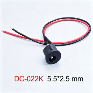 Xe Đạp Điện Cổng Sạc Pin Lithium Đầu Cái 55 * 25 / 55 * 21mm Ổ Cắm Cấp Nguồn DC Có Cáp Kết Nối Có Dây