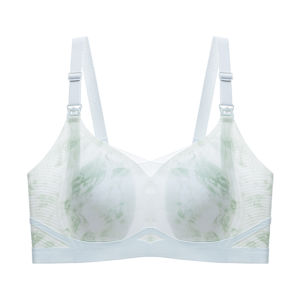 MiiOW | MiiOW Ice Silk Nursing Underwear Womens Summer Thin Style Small Chest Illusion Maternity Postpartum Milk Feeding Soft Support Bra