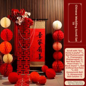 Wedding Decorations Calligraphy Hanging Scroll for Home Decoration and Photo Props