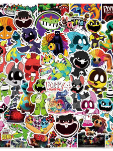 Bobi 4 Green Dinosaur Lion Game Graffiti Stickers 50 Pcs for Laptop Mobile Phone Water Cup Helmet Personalization Decals