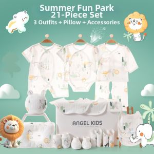 YASHANG | Newborn Spring-Summer Cotton Clothing Set