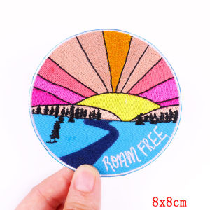 Adventure Camping Patch Outdoor Travel Embroidered Patches On Clothes DIY Iron On Patches For Clothing Sticker Badge On Backpack