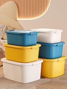 กล่องเก็บของพลาสติกแบบพกพาสำหรับใช้ในบ้าน กล่องเก็บของเล่น กล่องใส่ของขี้หนู กล่องใส่ของใช้ในรถยนต์ กล่องบรรจุภัณฑ์แบบเปิดปิดด้วยซิป