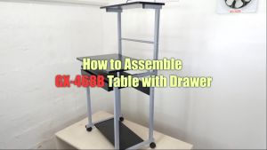 Computer Table with drawer and wheels / Perfect for Home & Office Use / Sturdy & Easy to Assemble