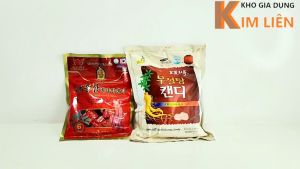 Kẹo hồng sâm / Sâm đen cứng 6 năm tuổi Hàn Quốc 200/500 gram - It đường không đường Tốt cho sức khỏe người tiểu đường