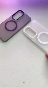 GKK Case Magsafe Round Samsung S23 S24 FE 5G Softcase Case Magnetic Wireless Anti Menguning