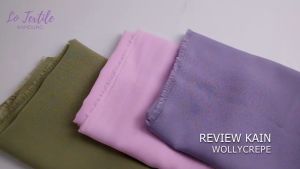 1 Roll Kain Wollycrepe Wolycrepe Wolicrepe Caltri 60 Yard - Bahan Murah Gamis Hijab