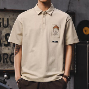 High-End Retro Leisure Embroidered T-Shirt