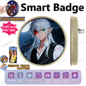 Electronic Badge Anime E-Badge Display Pin Touch Screen LED Button Photo Frame With Video Playback Dynamic Smart Badge Fans 2026