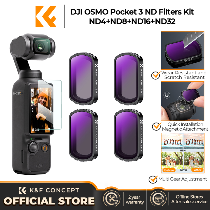 K&F CONCEPT DJI Osmo Pocket Motion Camera Filter Kit Filters