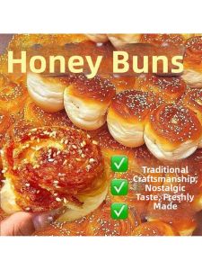 Honey Crispy Base Red Bean Paste Hand-Tear Crisp Small Bread