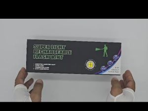 Super Bright Zoomable Water Resistant Led Rechargeable Powerful Flashlight for Outdoor/Hiking/Camping/Emergency Torchlight