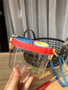 Portable Science Experiment Toy for Kids: Plant and Insect Observation Collection Box with Magnifying Glass for Outdoor Travel