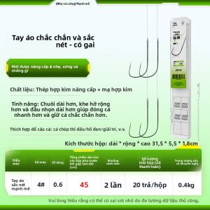CHUANZE | Móc Câu Cá Đôi Không Gắt