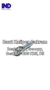 Baut Kaliper Cakram Depan Supra X 125 & Beat & Vario & Scoopy & Revo