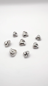 [Hàng mới] (5 cái) Nút áo cúc áo kim loại hình trái tim thời trang mới QQ-XX09  #ssl_accessories