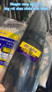 Bịch lớn 500 sợi dây rút nhựa màu đen nhiều kích thước (15cm-20cm-25cm-30cm)