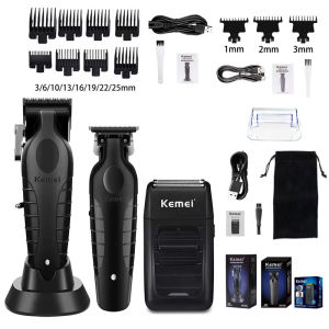 Kemei | Kemei KM-2296 KM-2299 KM-1102 Professional Hair Clipper Kit Electric Shaver Male Hair Cutting Machine Men’s Cordless Trimmer