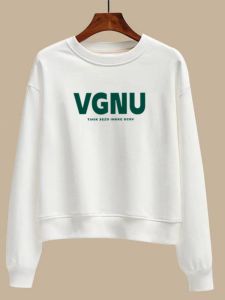 White Cotton Sweatshirt Loose Fit Short Sleeve Long Sleeve Thin Style Korean Version Student Coat Top for Women Spring Autumn