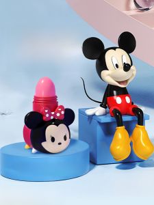 Disney Collaborative Mascot Lipstick Moisturizing Hydrating Childrens Lip Balm น่ารัก ลิปสติกสําหรับนักเรียนหญิงใช้พิเศษ