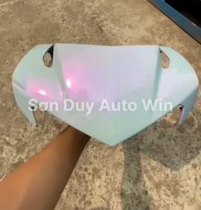 Màu xám ánh Tím Hồng chuyển Cam Đỏ