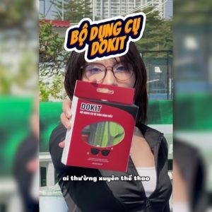 Hộp sản phẩm phụ trợ người đeo kính DOKCRAZY DOKIT tiện lợi chống trượt đau tai tặng đệm mũi rửa kính lau kính