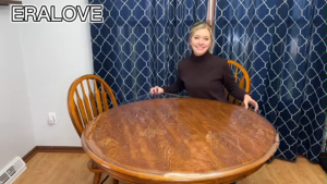 1.22MM Transparent PVC Tablecloth Scratch Resistant Waterproof Dining Table Cloth Cover Thickened Tablecloth For 4-8 Seats