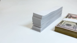 300Pcs Money Band Paper Money Bands For Cash Bundle Sorting
