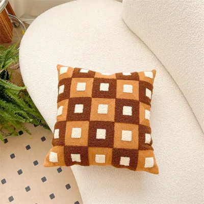 ZHISHANGFANG | Luxury Beige Brown Cushion Cover for Living Room and Bedroom