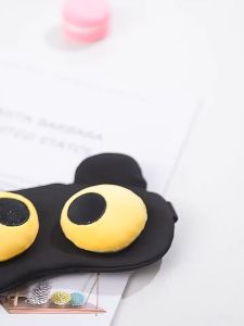 Cartoon Shading Eye Mask Sleep Polyester Travel Shading Cute Cartoon Emoji Fashion 3D Sleep Mask Natural Sleeping Eyeshade Cover Shade Eye Patch Women Men Soft Portable Blindfold Travel Eyepatch