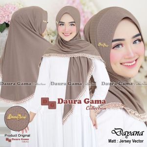 dayana daura gama jilbab instan segitiga pet rempel renda premium