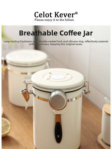 Moisture-proof Airtight Container with Spoon for Coffee Beans