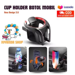 Cup Holder HP Botol Minum Air Vent Clip Mobil Universal