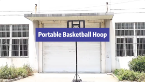 Movable Basketball Hoop Adjustable Height Up To 10FT With Big Backboard 110x75cm And Standard 18″ Rim For Teens And Adults Indoor Outdoor Basketball Stand