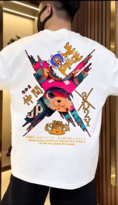 Chopper series T-shirts anime cartoon print shirts street hot selling men and women half-sleeved top