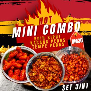 BEST SELLER COMBO MINI ( TEMPE PEDASKACANG PEDASKUIH SIPUT PEDAS )