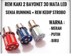 LAMPU REM KAKI 2 30 LED SENJA RUNNING REM KEDIP 12VOLT 24VOLT MOTOR MOBIL TRUK BUS