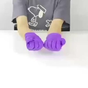 20/50/100PCS Purple Disposable Nitrile Gloves Waterproof Non-Slip Glove for Work Kitchen Household Cleaning Beauty Salon Haircut