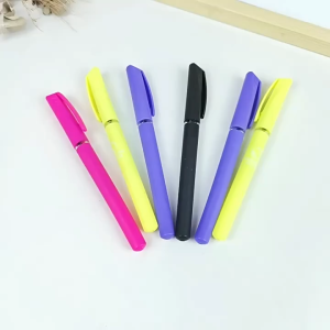 12pcs G-8025 gel pen sign pen 0.5mm ballpen school Gel pen student exam carbon black ballpoint pen