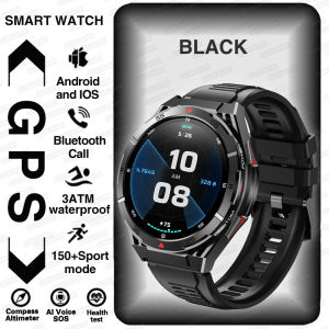 2026 New Men GPS Sports Smart Watch 30meter Deep Waterproof 1.43inch AMOLED Screen Health Monitoring Bluetooth Call Smartwatch
