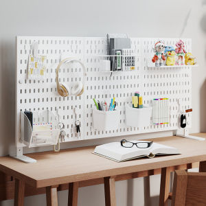 QINFEI | DIY No Drilling Freestanding Clamp-on Desktop Storage Organizer