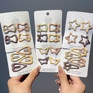 ( SET 4 KẸP ) Kẹp tóc bấm  kẹp tóc mái cho bé gái phong cách hàn quốc  cực vintage BK013