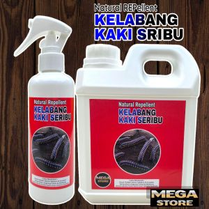 MEGA STORE - PEMBASMI KELABANG | KAKI SERIBU | 100% Ampuh | Cairan Aman Terkena Tanaman | Ramah Lingkungan | Pilihan Ukuran 100ML | 250ML | 500ML | ISI ULANG 1 LITER | P.HEMAT 1L+250ML