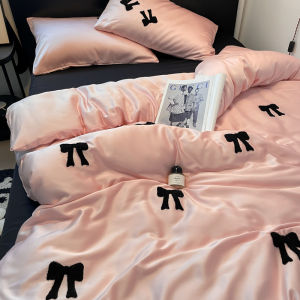 KAMONI | Summer Cool Ice Silk Bedding Set Water Washed Silk
