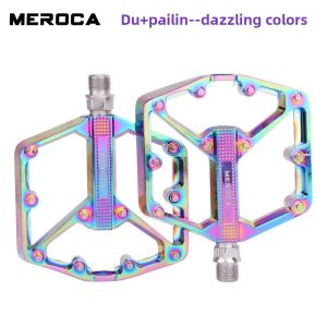 Ultralight Sealed Bearing Pedal Non-slip Al Alloy Multi Specification Plating/Black Use for MTB BMX Road Bicycle Accessories