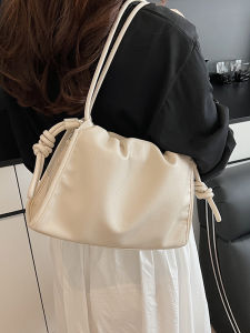 BAORUIFU | Soft Pleated Cloud Bag Fashion Versatile Drawstring Bag